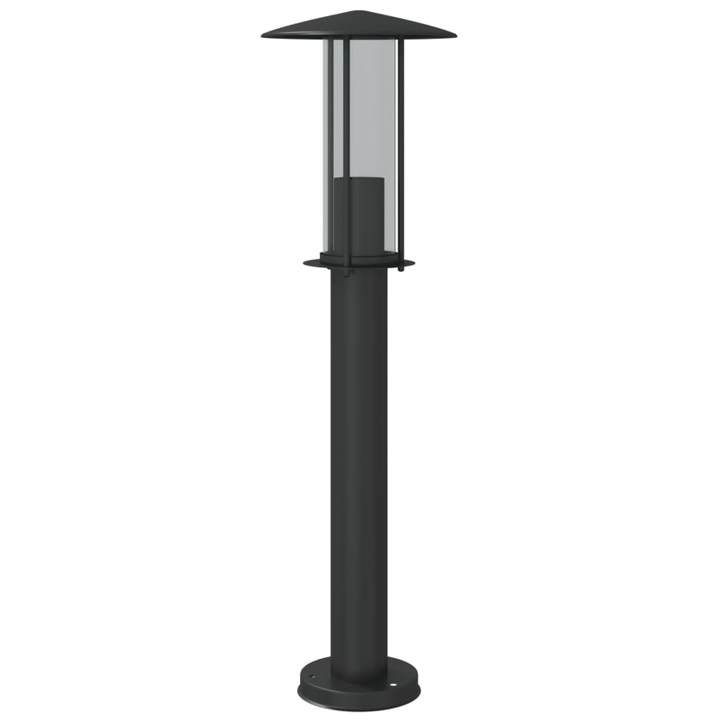 vidaXL Outdoor Floor Lamps 3pcs Black 60 cm Stainless Steel