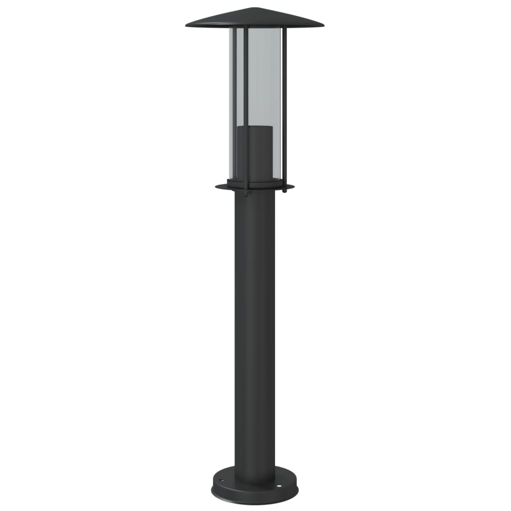 vidaXL Outdoor Floor Lamps 3pcs Black 60 cm Stainless Steel