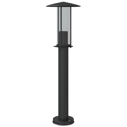 vidaXL Outdoor Floor Lamps 3pcs Black 60 cm Stainless Steel