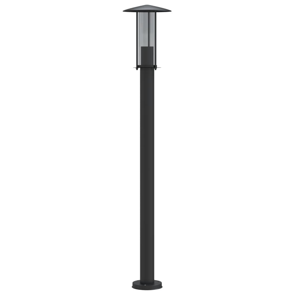 vidaXL Outdoor Floor Lamps 3pcs Black 100 cm Stainless Steel