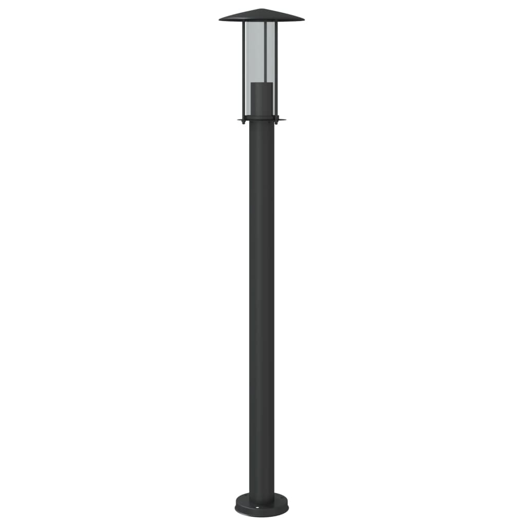 vidaXL Outdoor Floor Lamps 3pcs Black 100 cm Stainless Steel