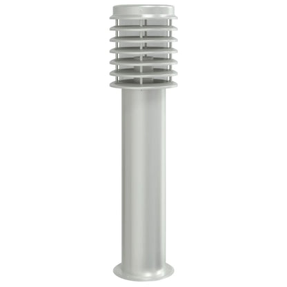 vidaXL Outdoor Floor Lamps 3pcs Silver 60 cm Stainless Steel