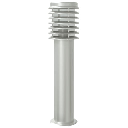 vidaXL Outdoor Floor Lamps 3pcs Silver 60 cm Stainless Steel