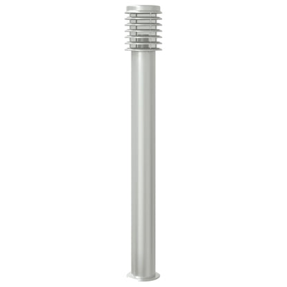 vidaXL Outdoor Floor Lamps 3pcs Silver 110cm Stainless Steel