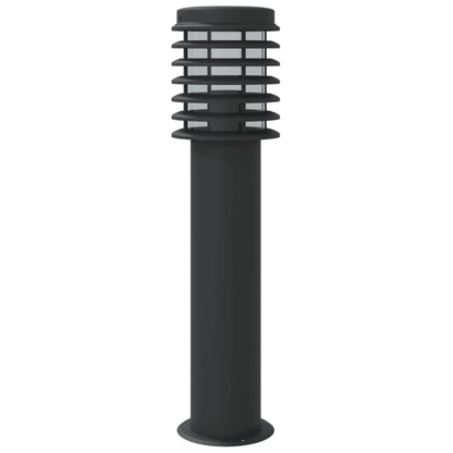 vidaXL Outdoor Floor Lamp Black 60 cm Stainless Steel