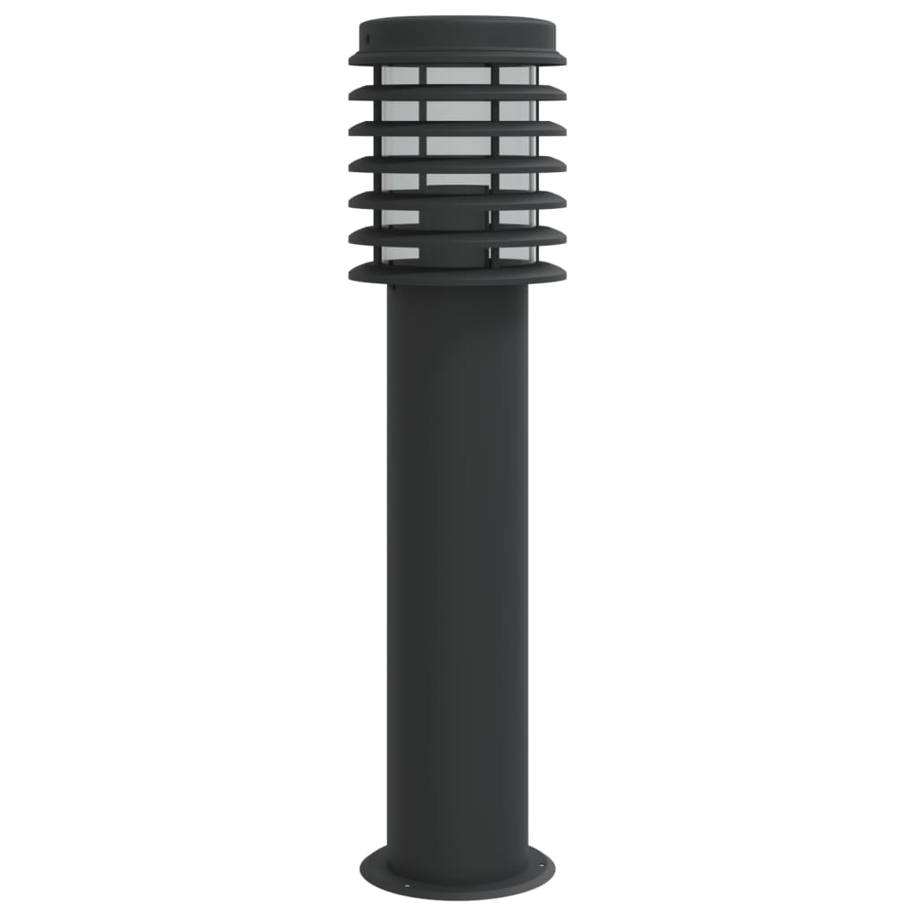 vidaXL Outdoor Floor Lamps 3pcs Black 60 cm Stainless Steel