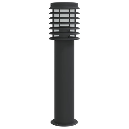 vidaXL Outdoor Floor Lamps 3pcs Black 60 cm Stainless Steel