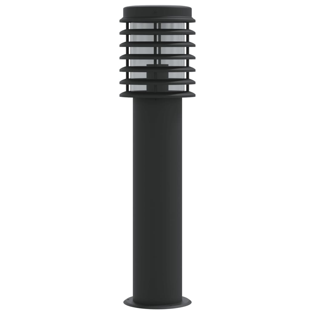 vidaXL Outdoor Floor Lamps 3pcs Black 60 cm Stainless Steel