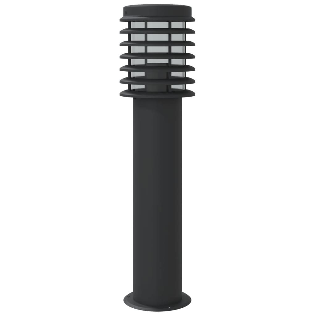 vidaXL Outdoor Floor Lamps 3pcs Black 60 cm Stainless Steel