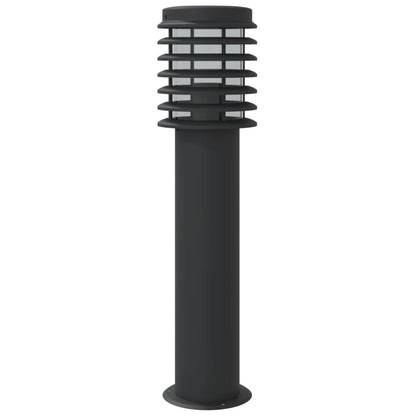 vidaXL Outdoor Floor Lamps 3pcs Black 60 cm Stainless Steel