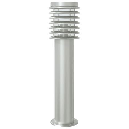 vidaXL Outdoor Floor Lamps with Sensors 3pcs Silver 60 cm Stainless Steel