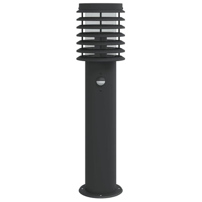 vidaXL Outdoor Floor Lamps with Sensors 3pcs Black 60 cm Stainless Steel