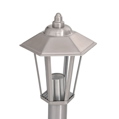 vidaXL Outdoor Floor Lamps 3pcs Silver 120 cm Stainless Steel