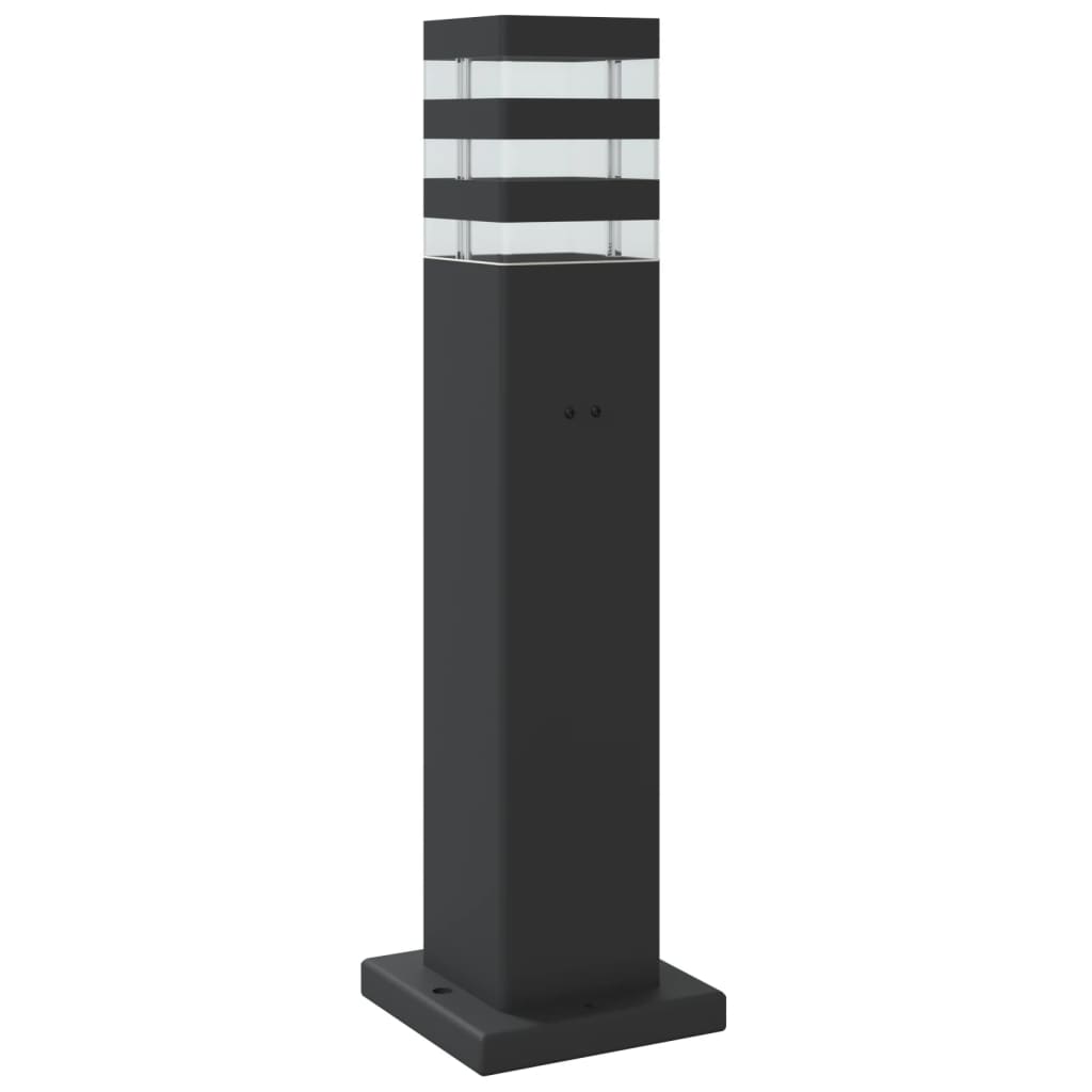 vidaXL Outdoor Floor Lamps 3pcs Black 50 cm Aluminium
