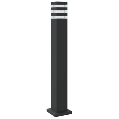 vidaXL Outdoor Floor Lamps 3pcs Black 80 cm Aluminium