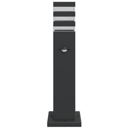 vidaXL Outdoor Floor Lamps with Sensors 3pcs Black 50 cm Aluminium