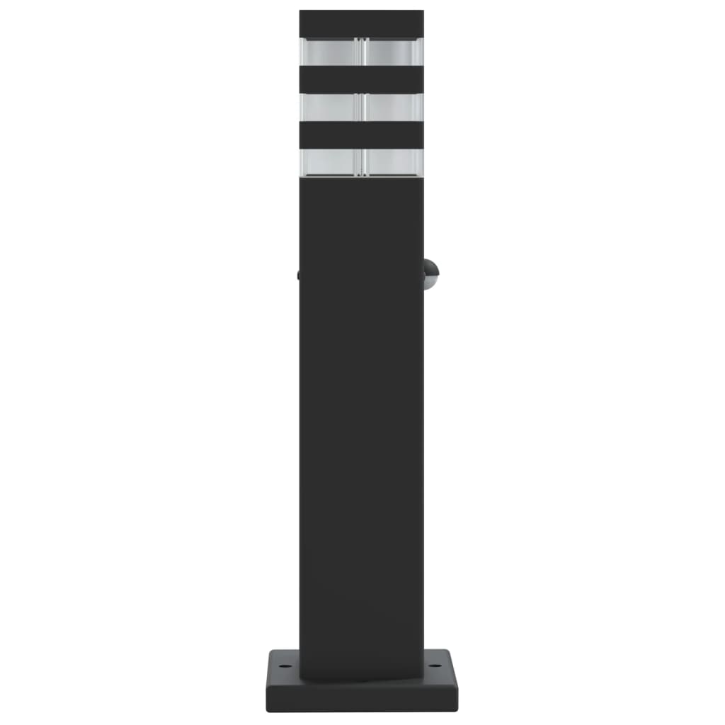 vidaXL Outdoor Floor Lamps with Sensors 3pcs Black 50 cm Aluminium