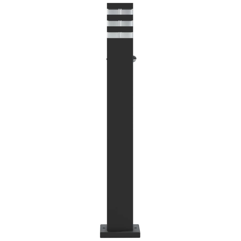 vidaXL Outdoor Floor Lamp with Sensor Black 80 cm Aluminium