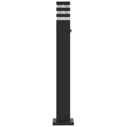 vidaXL Outdoor Floor Lamps with Sensors 3pcs Black 80 cm Aluminium
