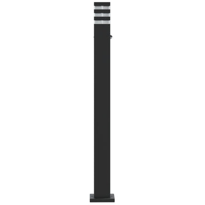 vidaXL Outdoor Floor Lamps with Sensors 3pcs Black 110 cm Aluminium