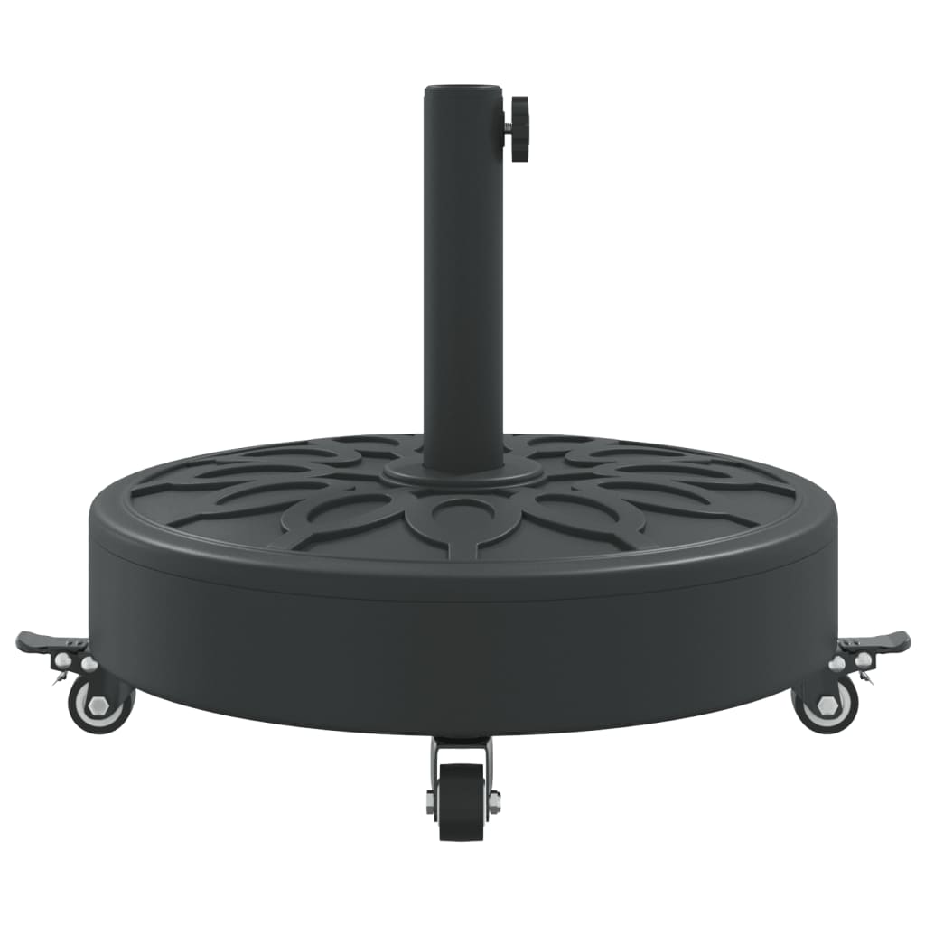 vidaXL Parasol Base with Wheels for Ø38 / 48 mm Poles 27 kg Round