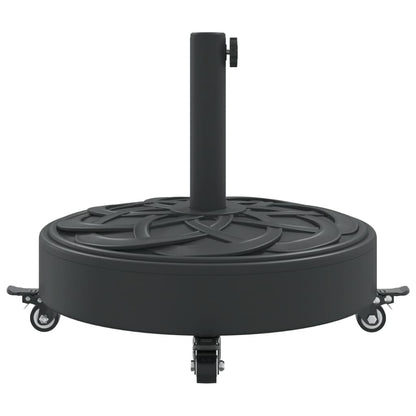 vidaXL Parasol Base with Wheels for Ø38 / 48 mm Poles 27 kg Round