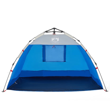 vidaXL Beach Tent 2-Person Azure Blue Quick Release Waterproof