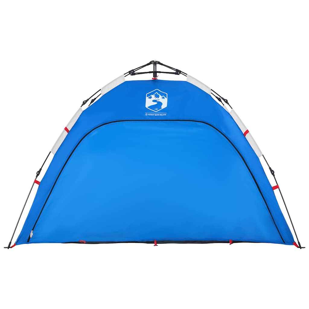 vidaXL Beach Tent 2-Person Azure Blue Quick Release Waterproof