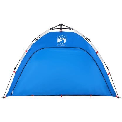 vidaXL Beach Tent 2-Person Azure Blue Quick Release Waterproof