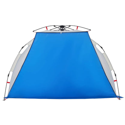 vidaXL Beach Tent 2-Person Azure Blue Quick Release Waterproof