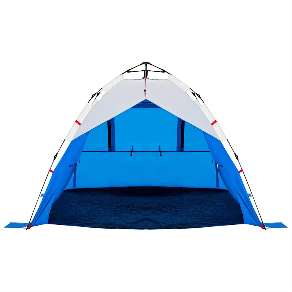 vidaXL Beach Tent 3-Person Azure Blue Quick Release Waterproof