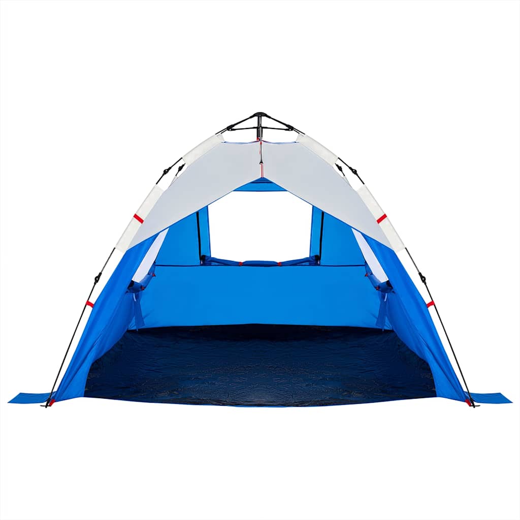 vidaXL Beach Tent 3-Person Azure Blue Quick Release Waterproof