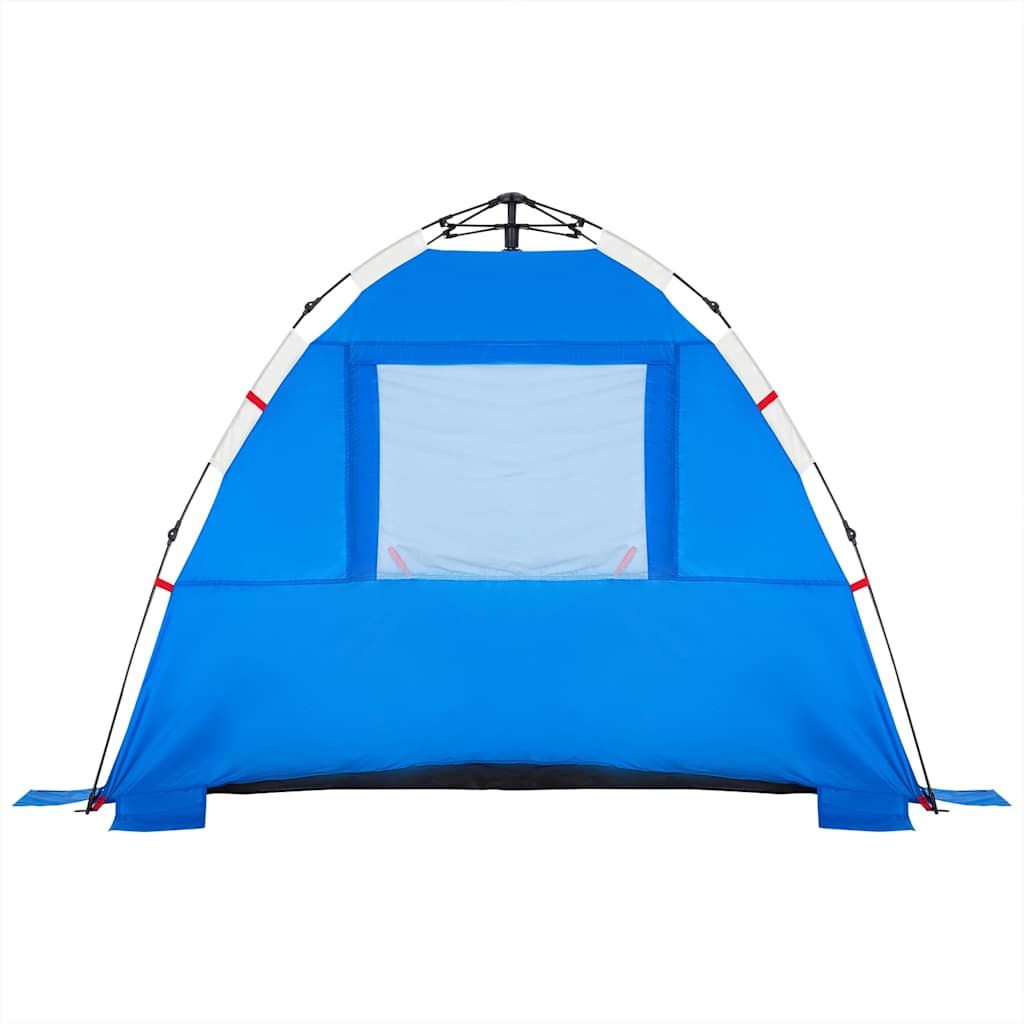 vidaXL Beach Tent 3-Person Azure Blue Quick Release Waterproof