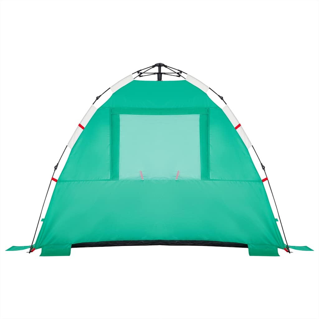 vidaXL Beach Tent 3-Person Sea Green Quick Release Waterproof