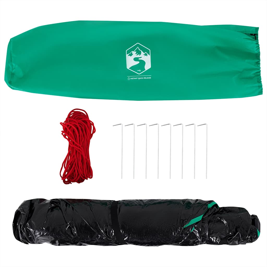 vidaXL Beach Tent 3-Person Sea Green Quick Release Waterproof