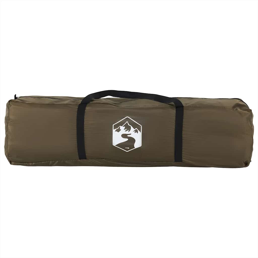 vidaXL Fishing Tent 4-Person Olive Green Waterproof