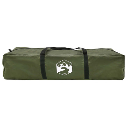 vidaXL Fishing Tent 4-Person Olive Green Quick Release