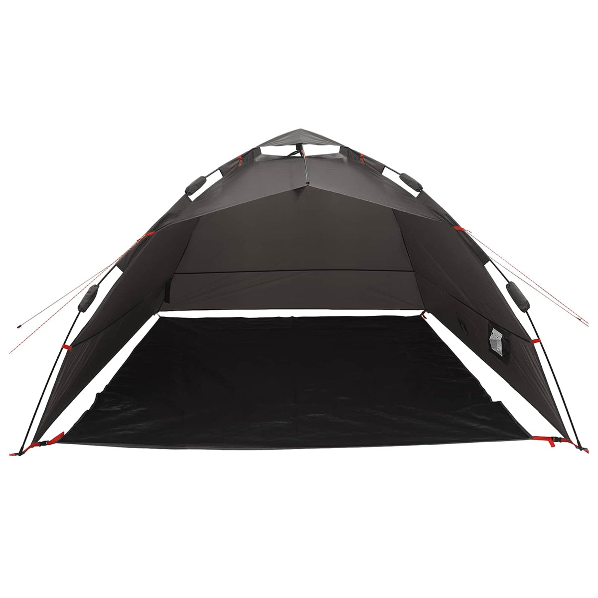 vidaXL Fishing Tent 4-Person Brown Quick Release