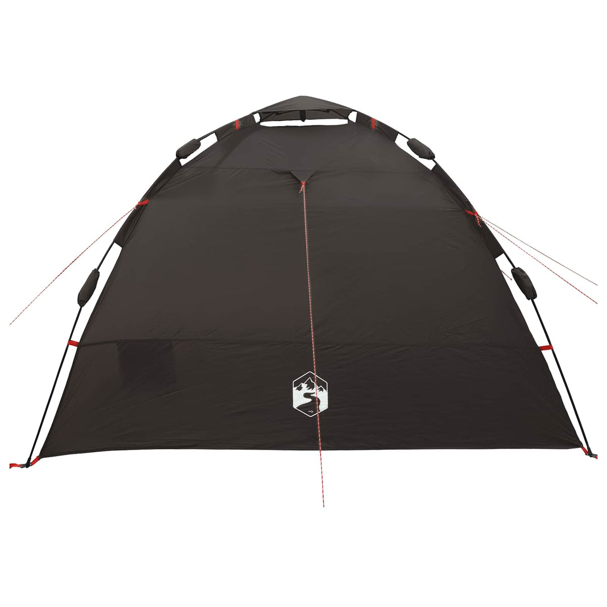 vidaXL Fishing Tent 4-Person Brown Quick Release