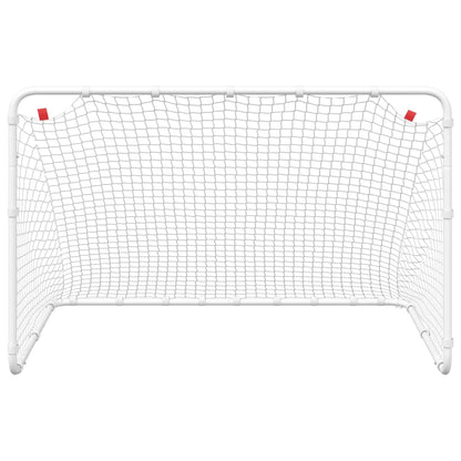 vidaXL Soccer Goal White 122x81x81 cm Steel