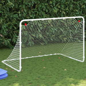 vidaXL Soccer Goal White 122x81x81 cm Steel