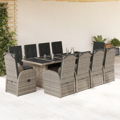 vidaXL Garden Dining Set | Grey, Dark grey