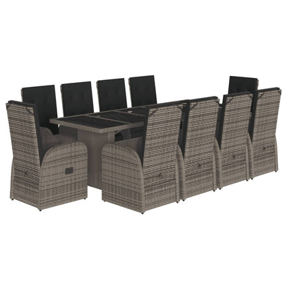 vidaXL Garden Dining Set | Grey, Dark Grey