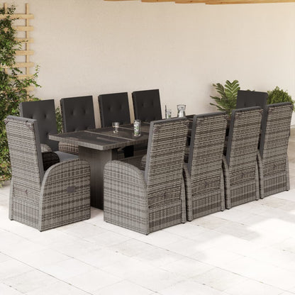 vidaXL Garden Dining Set | Grey, Dark Grey