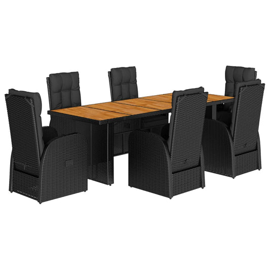 vidaXL Garden Dining Set | Black