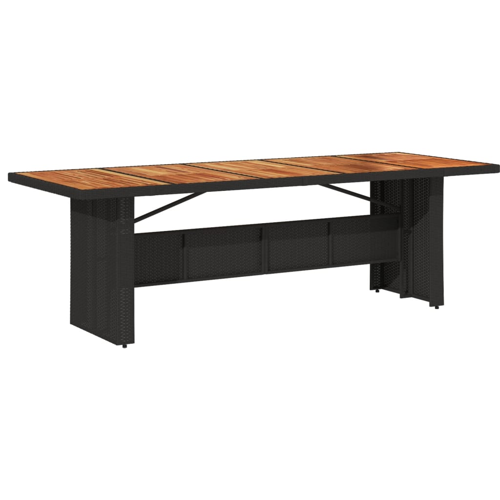 vidaXL Garden Dining Set | Black | PE Rattan | 8-Seater