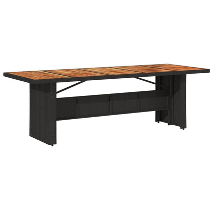 vidaXL Garden Dining Set | Black | PE Rattan | 8-Seater