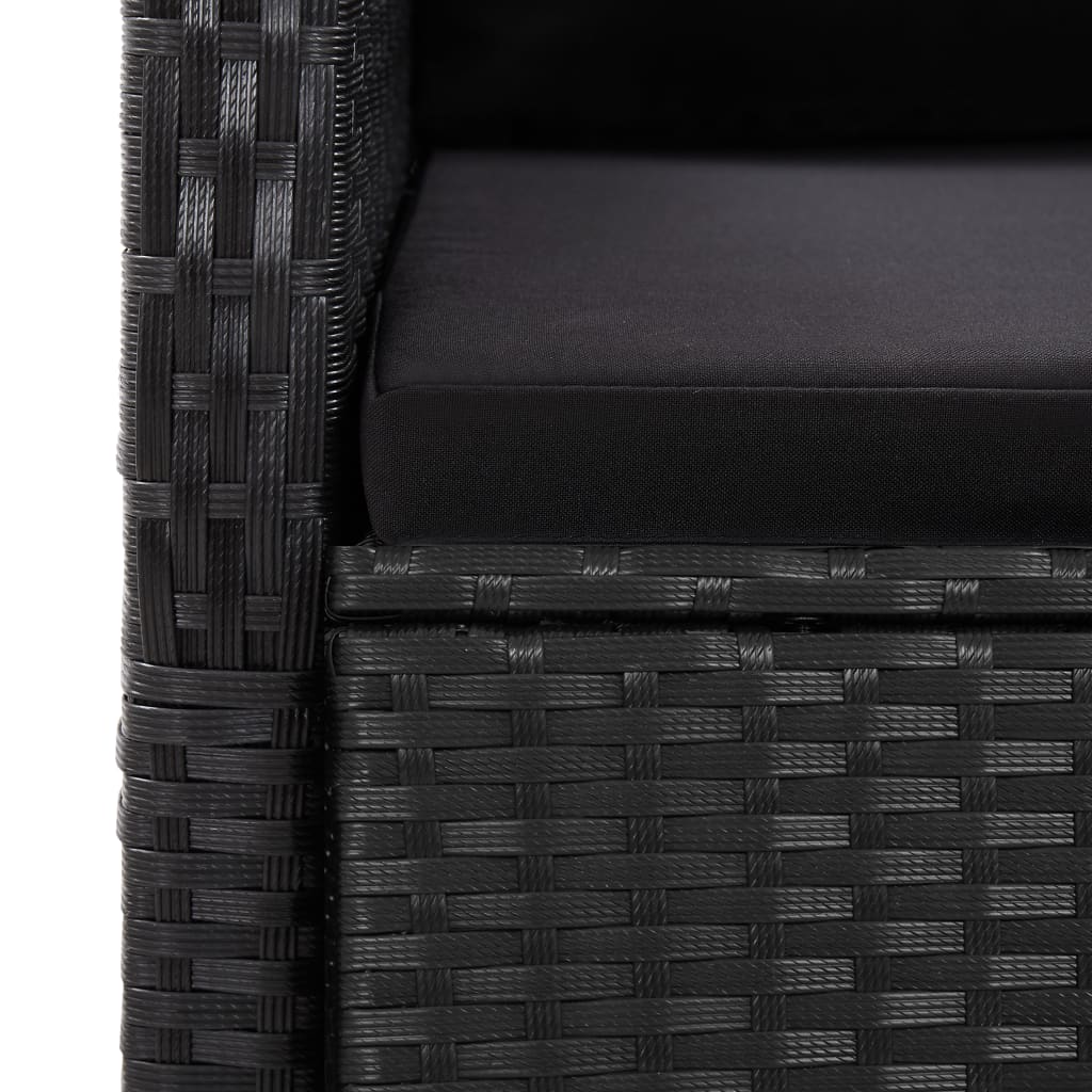 vidaXL Garden Dining Set | Black