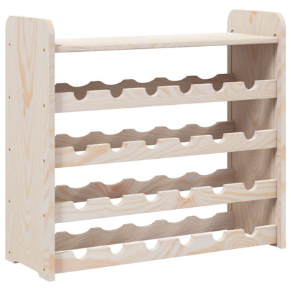 vidaXL Wine Rack with Top Board 67,5x25x60 cm Solid Wood Pine