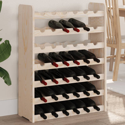 vidaXL Wine Rack 67.5x25x87 cm Solid Wood Pine